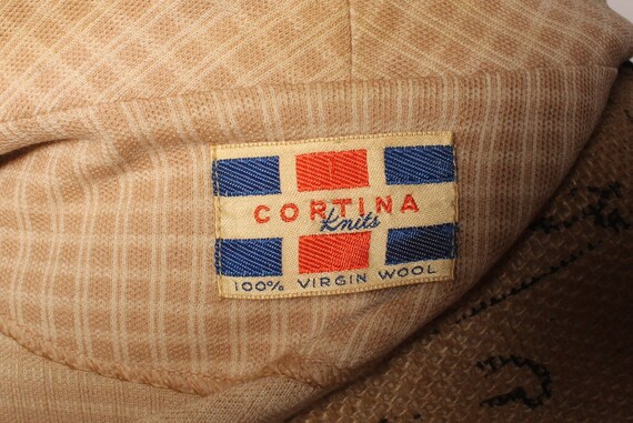 60s Jacket //  Vintage 60s Tan Check Light Wool J… - image 10