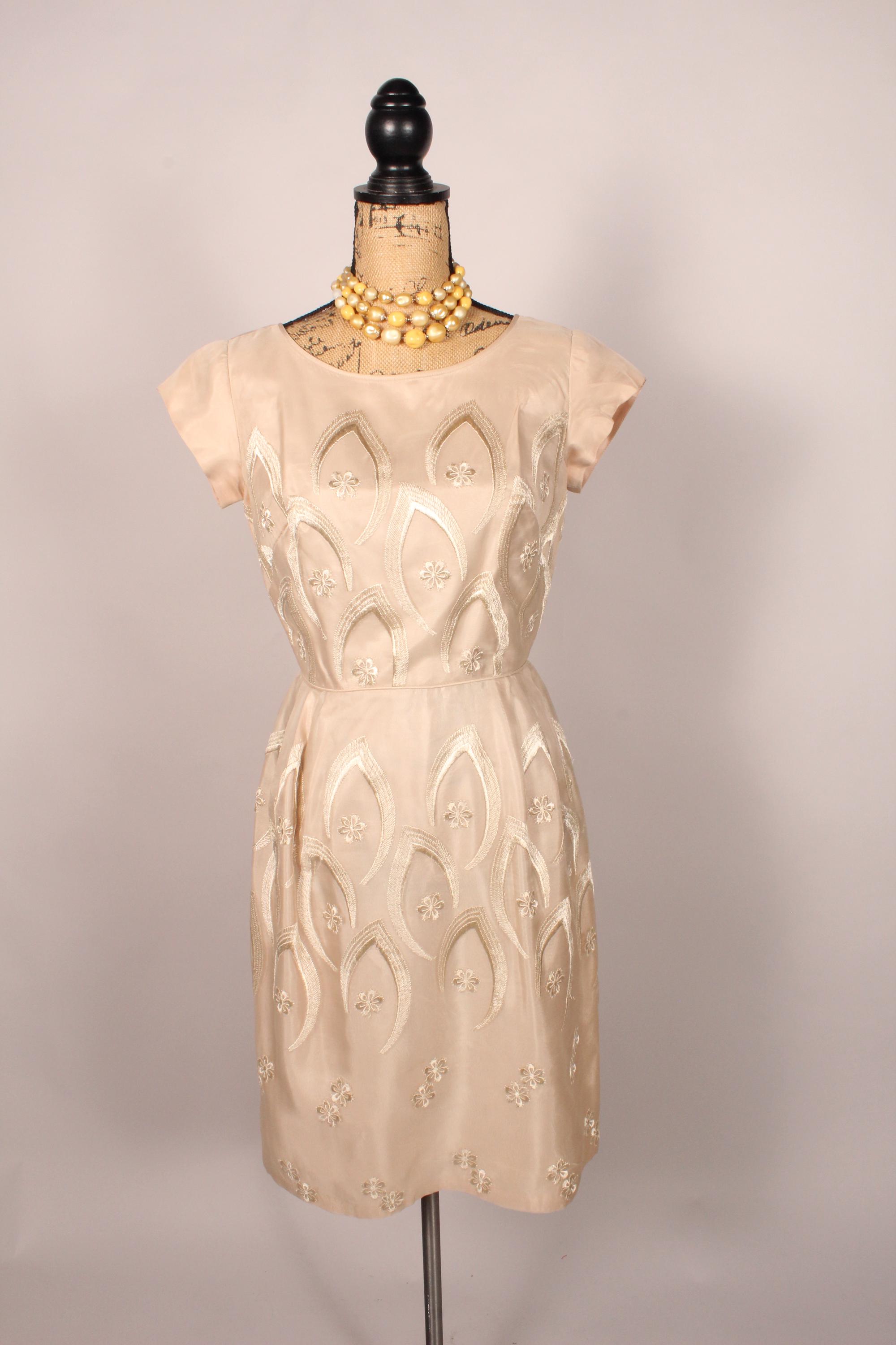 cream 50s dress Lily