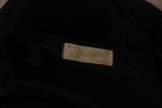 Vintage 50s 60s Black Dress Slip by Barbizon Sauc… - image 10