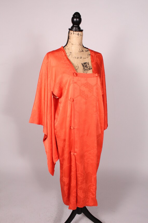 Michiyuki Coat //  Vintage Melon Orange Silk Mich… - image 6