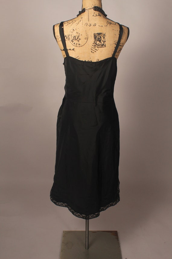 Vintage 50s 60s Black Dress Slip by Barbizon Sauc… - image 8