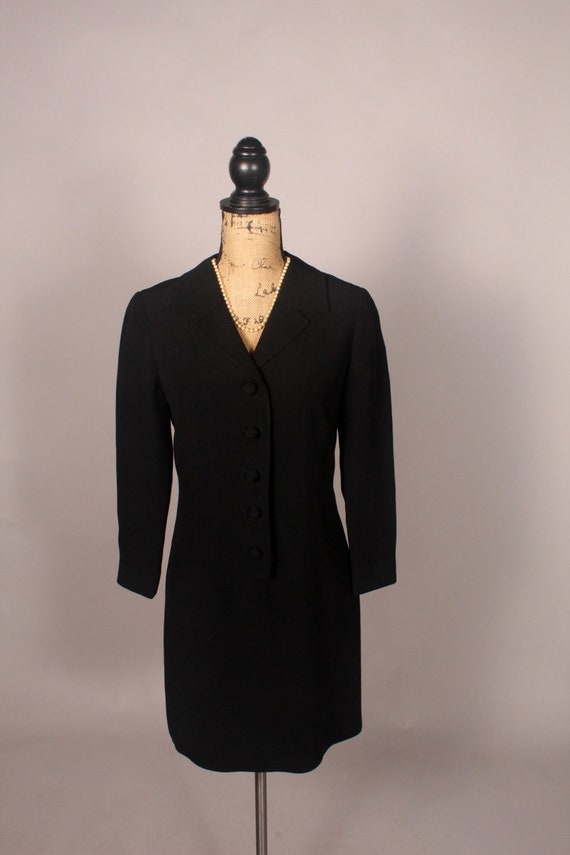 Vintage 80s 90s Black Dress by DKNY Donna Karan New York Size M L Etsy Canada