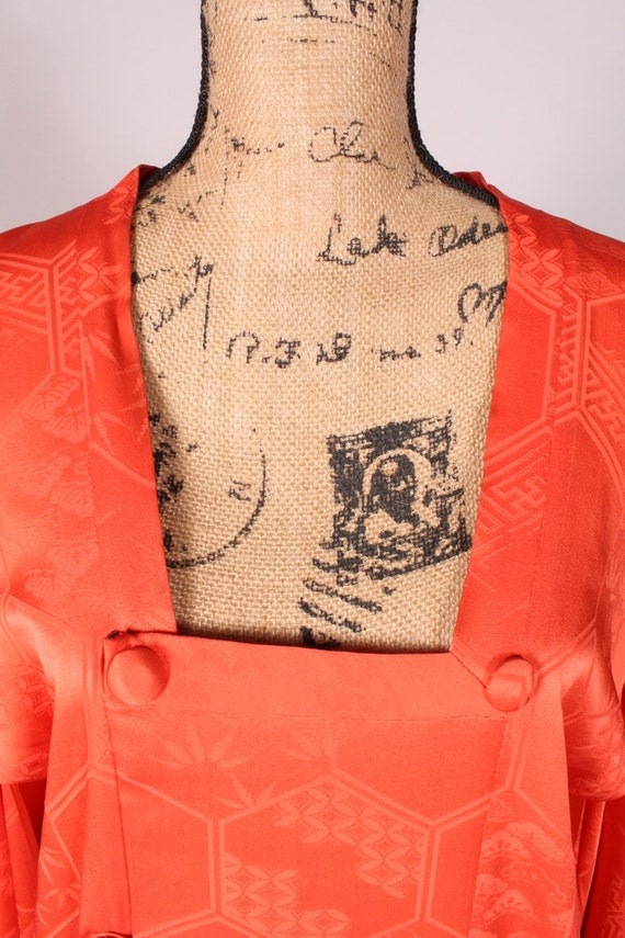 Michiyuki Coat //  Vintage Melon Orange Silk Mich… - image 3