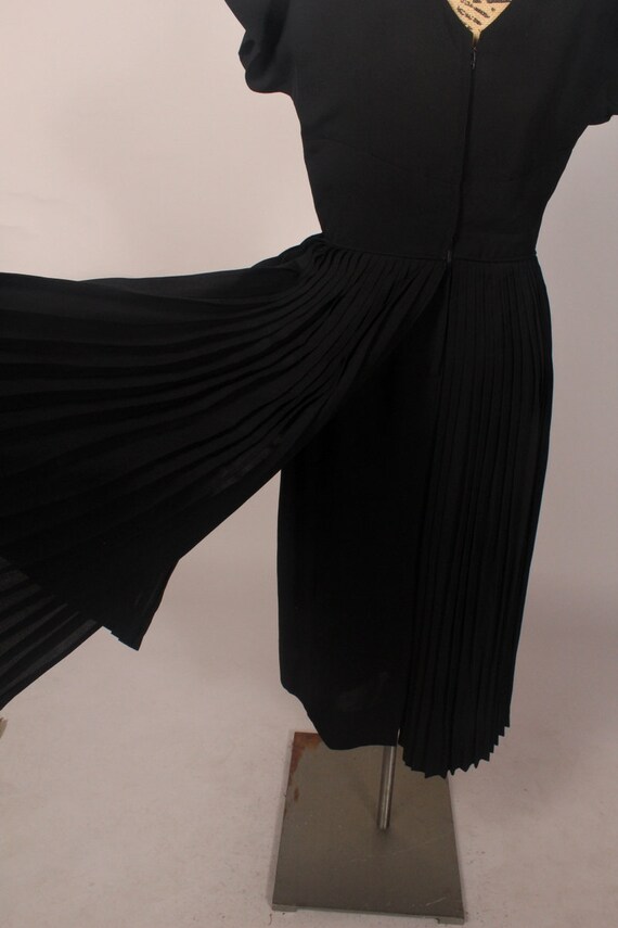 Vintage 50s 60s Dress,   Vintage Black Dress,  Vi… - image 10