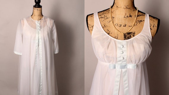 Vintage Wedding Lingerie // Vintage 50s 60s White… - image 1