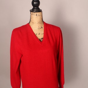 Vintage Red Angora Benetton Pullover Sweater Made In France