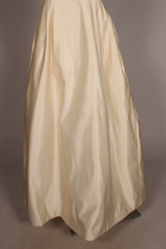 50s 60s Wedding Dress //  Vintage 50s 60s Ivory C… - image 4