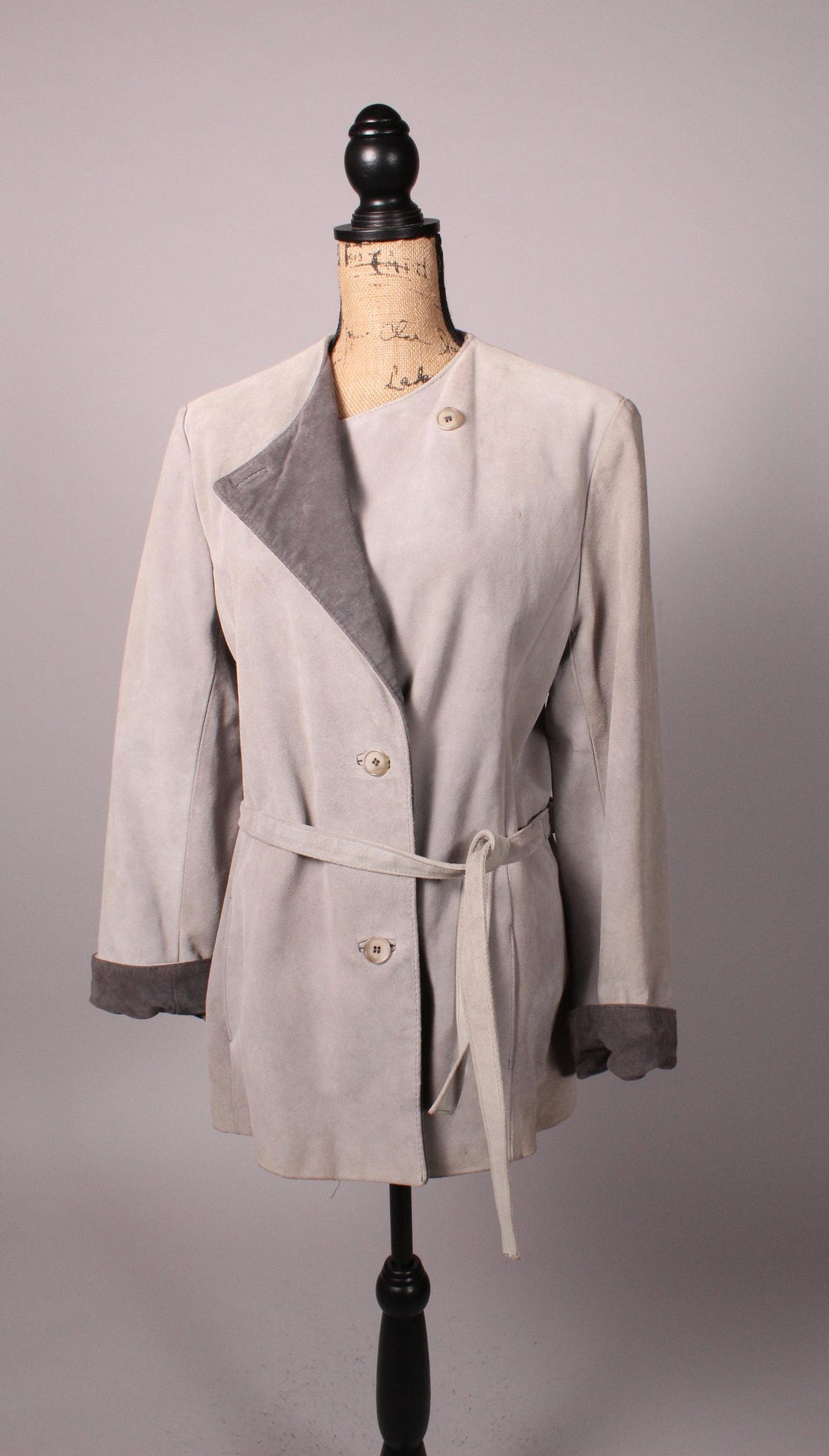 Veste/Blazer En Suédine Lourde Jordache Pour Femme Taille M - Ouverture Devant - Occasion TB état