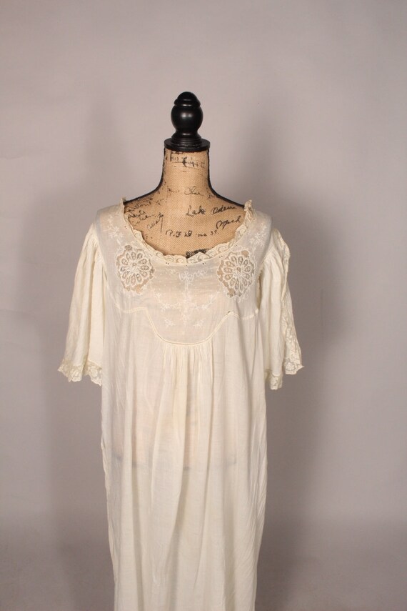 Antique Nightgown,  Edwardian Nightgown,  Antique… - image 3