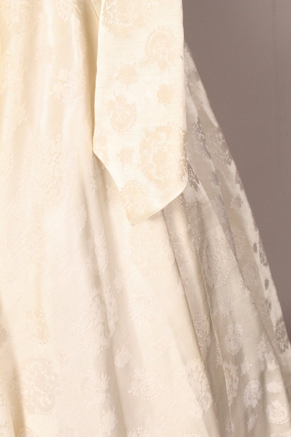 50s Dress, 50s Ivory Dress, 50s Short Wedding Dre… - image 8