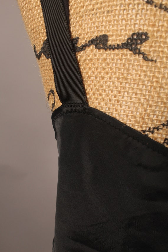 Vintage 50s 60s Black Dress Slip by Barbizon Sauc… - image 9