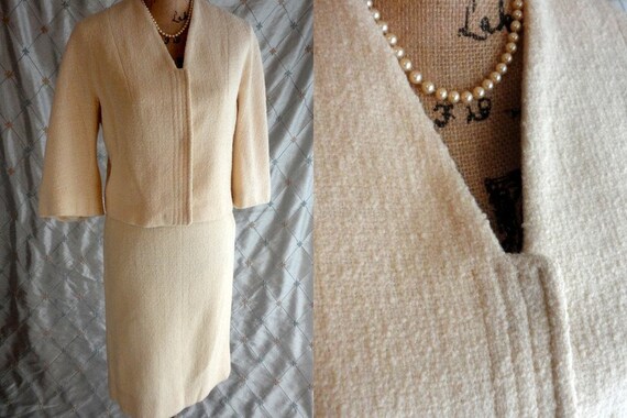 Lilli Ann // Vintage 60s Ivory Cream Lilli Ann S