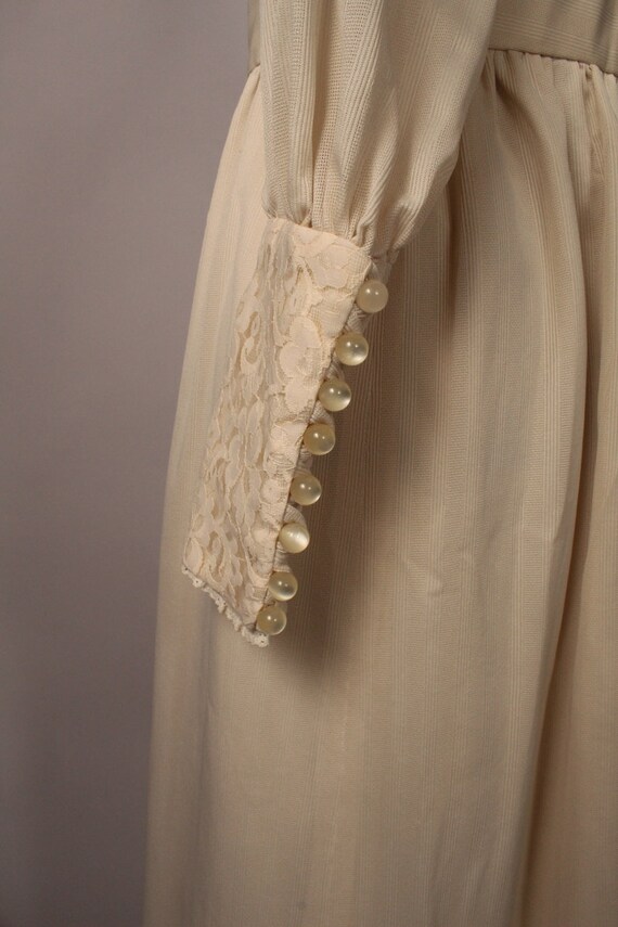 Vintage 70s Maxi Dress, Vintage Cream Maxi Dress,… - image 8