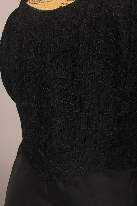 Vintage 50s 60s Black Dress Slip by Barbizon Sauc… - image 6