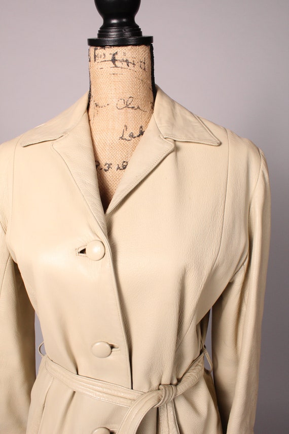 40s 50s Jacket //  Vintage 40s 50s Bone Bisque Le… - image 3