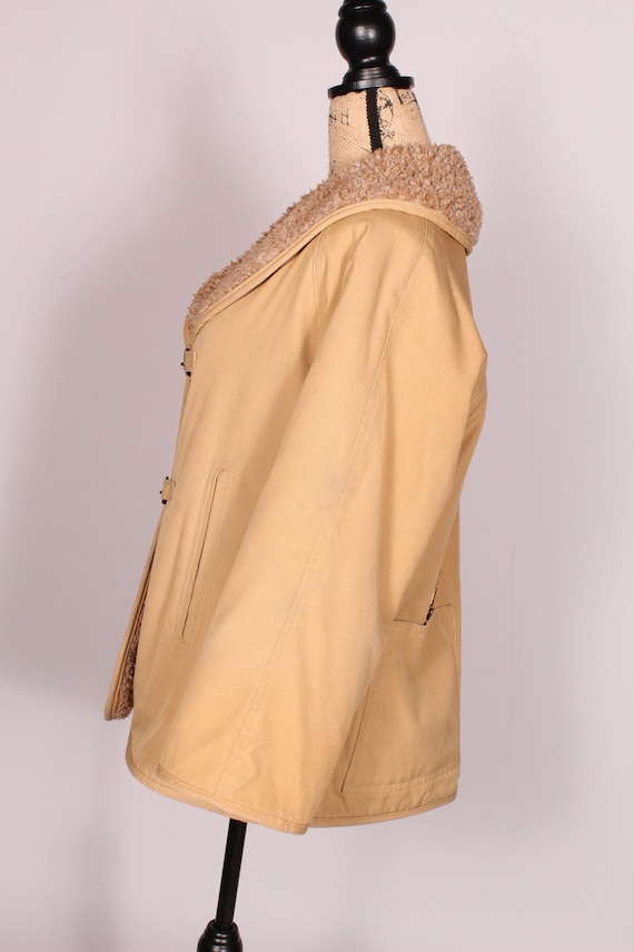 Bonnie Cashin // Vintage 70s 80s Tan Canvas Coat… - image 6
