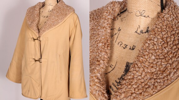 Bonnie Cashin // Vintage 70s 80s Tan Canvas Coat… - image 1