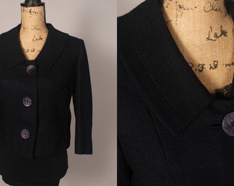 60s Blazer // Vintage 60s Navy Blue Wool Blazer by Glenhaven Ltd Size M sold at Charles F Berg Portland Oregon