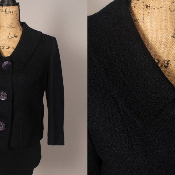 60s Blazer // Vintage 60s Navy Blue Wool Blazer by Glenhaven Ltd Size M sold at Charles F Berg Portland Oregon