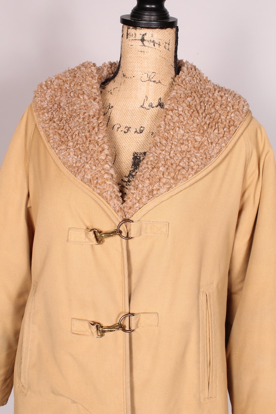 Bonnie Cashin // Vintage 70s 80s Tan Canvas Coat… - image 4