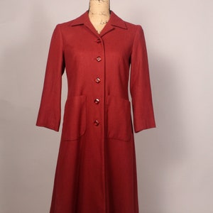 Brick Red Coat Etsy UK