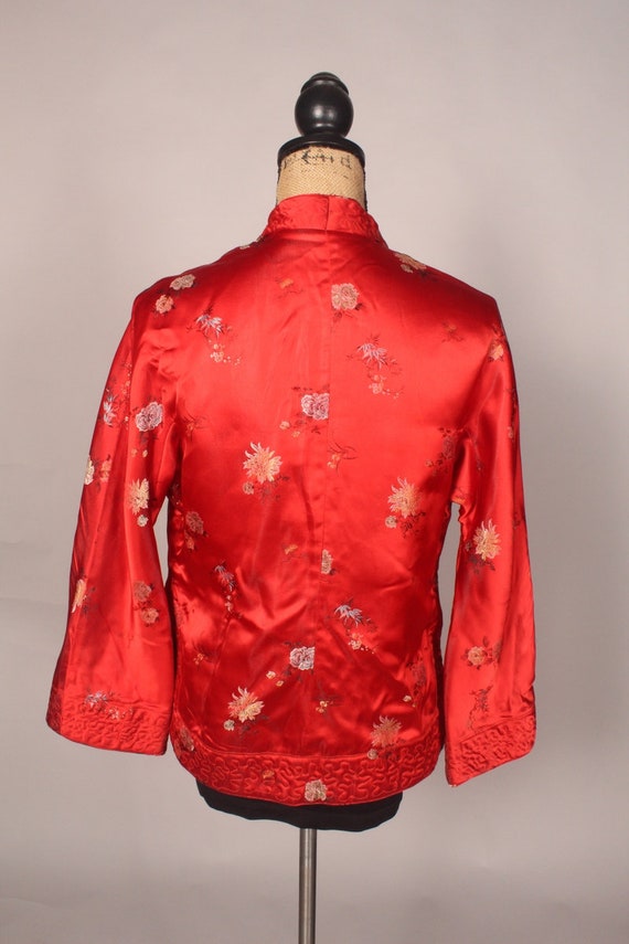 Vintage Asian Jacket, Embroidered Jacket, Satin j… - image 8