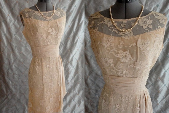 50s chiffon dress