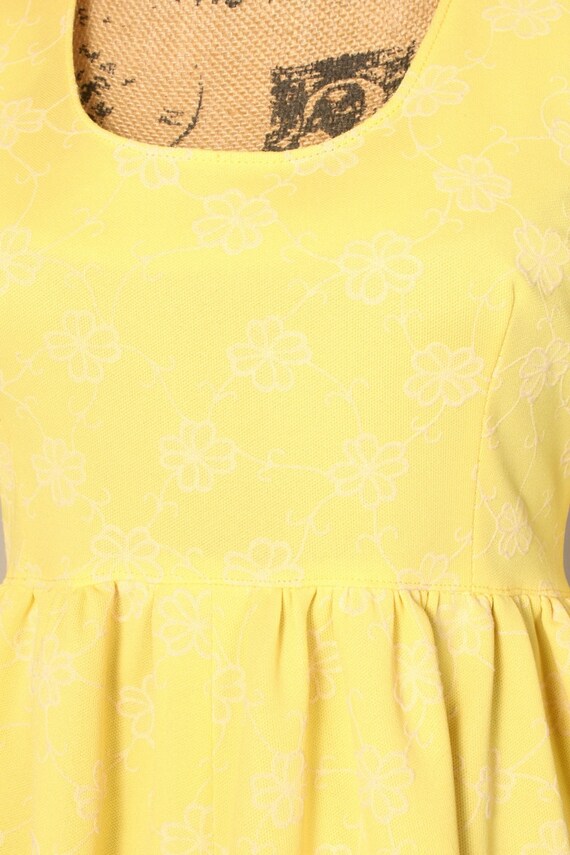 Vintage 60s Maxi Dress, Vintage Yellow Maxi Dress… - image 5