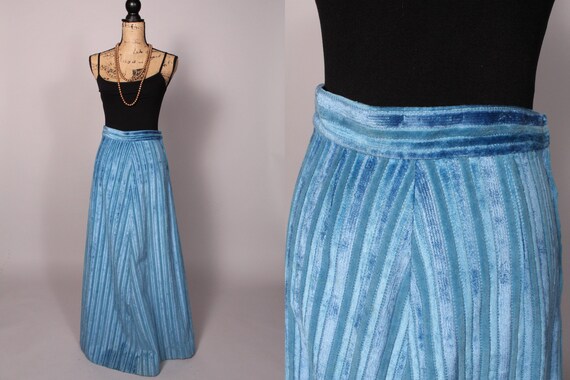 Reserved for B. Maxi Skirt // Vintage 70s Light