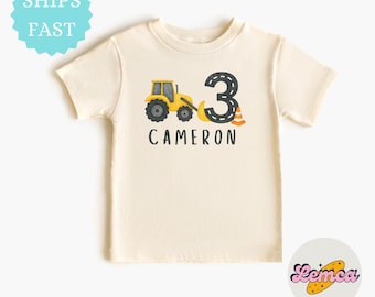 Construction Shirt: Birthday Kids Tractor Tee