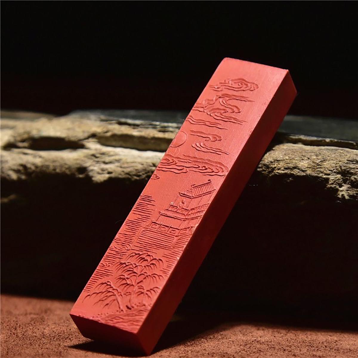 100% Handmade Natural Cinnabar Red Ink Sticks for Master, Oriental Art ...