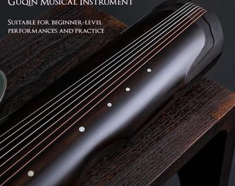OrientalMusicSanctuary 再生された100年以上前のモミ材製古琴（演奏者