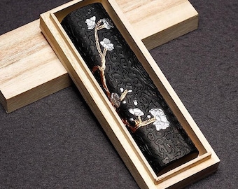 Barras de tinta hechas a mano, material de arte oriental, suministros de caligrafía, barra de tinta de caligrafía japonesa