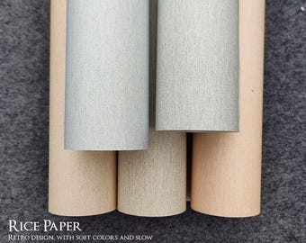 Roll Packaging Semi-Ripe Rice Paper, Xuan Paper, Plain Rice Paper, Washi Paper, White Rice Paper, Nonprinted Rice Paper