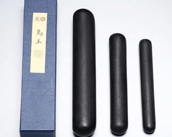 Barras de tinta enrolladas a mano, material de arte oriental, suministros de caligrafía, barra de tinta de caligrafía japonesa