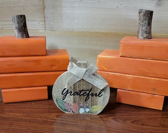 Wooden Pumpkin Reclaimed Wood Pumpkin Fall Wooden Pumpkin Halloween Hand Made Pumpkin Fall Decor
