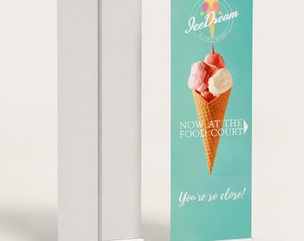 Retractable Banner 33x79 | Custom Roll Up Banner Stand | Portable Event Display