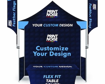 10x10 Event Tent Package – Logo Canopy for Trade Show, Vendor, Outdoor Events