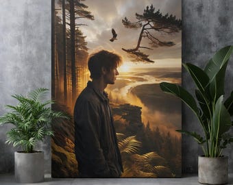 Custom Photo Canvas  – Wall Art, Gallery-Quality Mounted Canvas, Home Décor, Gift for Family