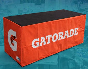 Custom Fitted Table Cover – Printed Tablecloth for Trade Shows, Events