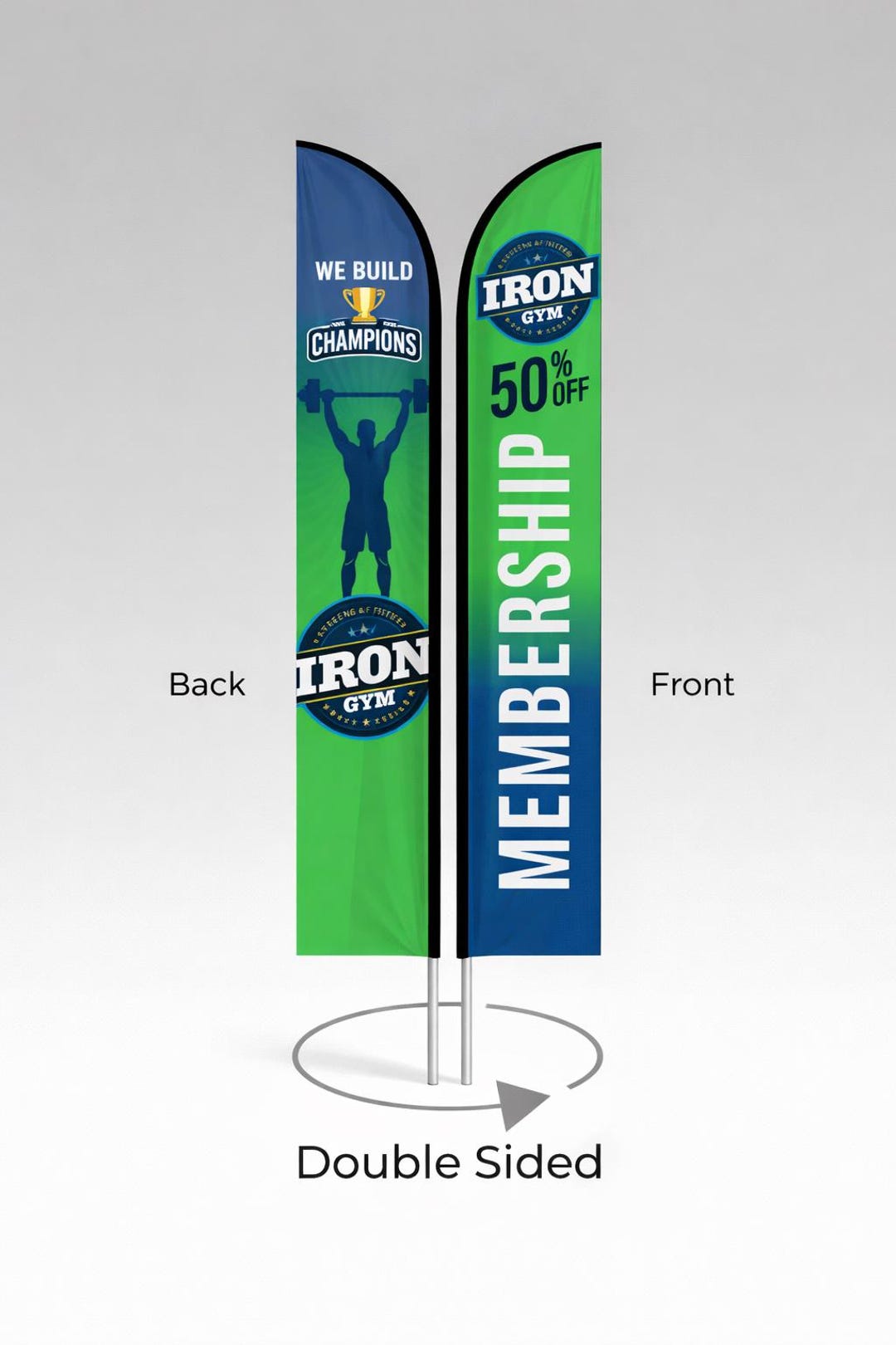 Custom Feather Flag Banner – Personalized Outdoor Event, Trade Show, or ...