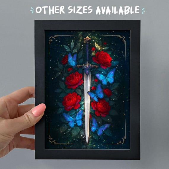 Framed Quicksilver Bookshelf Decor, Romantasy Art Print, Bookish Smut Gift, Kingfisher