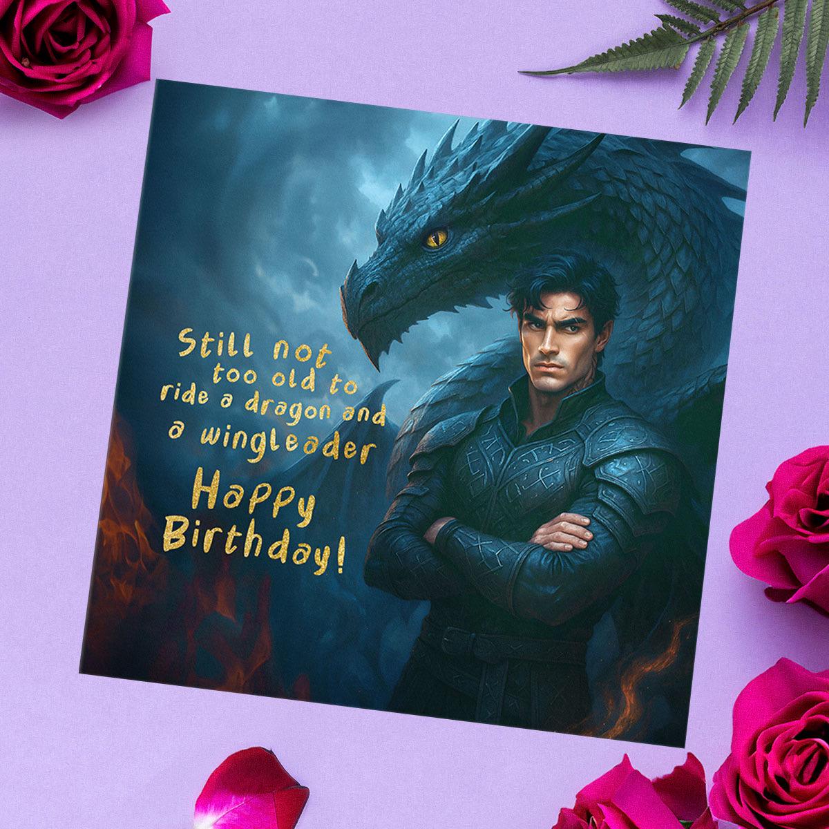 Funny Xaden Birthday Card, Fourth Wing Book Gift for Smut Readers