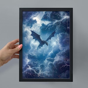 Framed Dragon Bookshelf Decor, Fourth Wing Throne Of Glass Print, Bookish Wall Art Romantasy Smut  Gift
