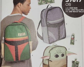 Simplicity Sewing Pattern S9619 Star Wars Backpacks and Accessories