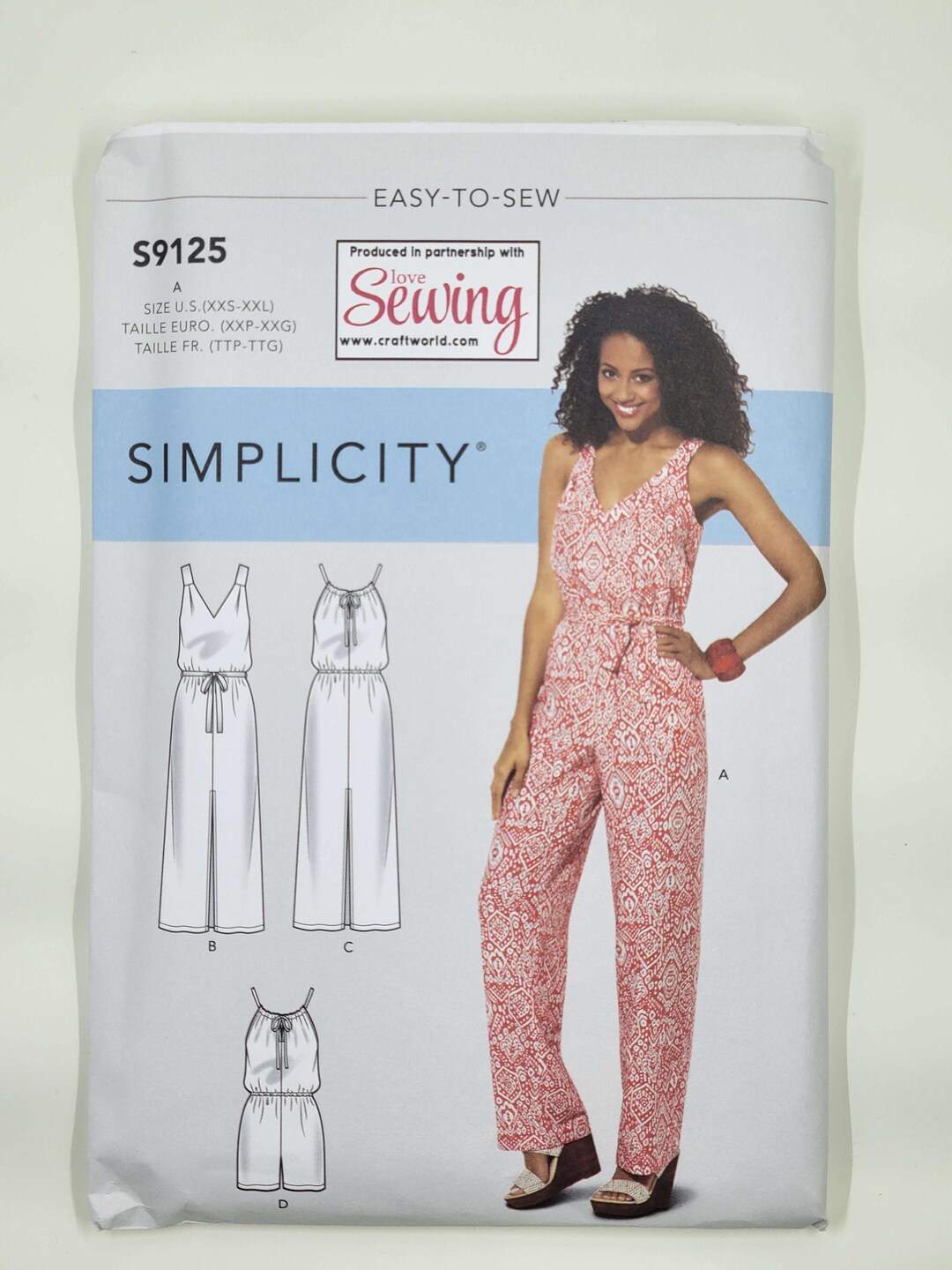 Simplicity Sewing Pattern S9125 Misses Maxi Dress and Jumpsuit Size A ...