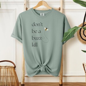Comfort Colors Wild Garden Bee Shirt – Nature Inspired Tee, Pollinator T-Shirt, Organic Garden Graphic Tee, Boho Gift