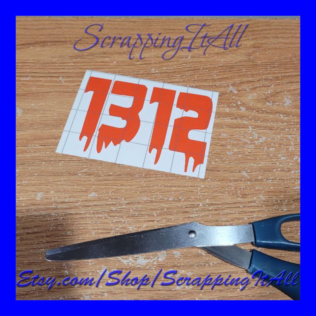 SMALL - 1312 ACAB Vinyl Decal - Bumper Sticker - Laptop Decoration ...