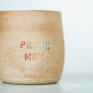 miss autumn *handmade proud mom and dad ceramic thumb indent mug*