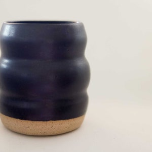 miss sylva black bubble tumbler *handmade ceramic tumbler mug*